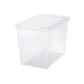 SmartStore Úložný box s bielymi klipmi Classic, 61 l