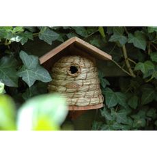 Drevená/z rákosia vtáčia búdka Hive – Esschert Design