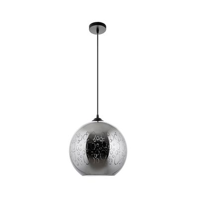 Luster na lanku 1xE27/60W/230V pr. 30 cm čierna