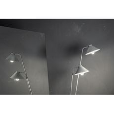 Argon 7074 - Stojacia lampa GABIAN 2xE27/15W/230V biela