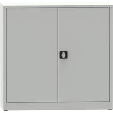 Dielenská policová skriňa na náradie KOVONA JUMBO, 2 police, zváraná, 1150 x 1200 x 500 mm, sivá