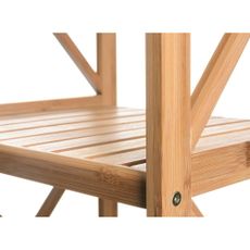 Bambusový kúpeľňový regál v prírodnej farbe 36,5x153 cm - Casa Selección