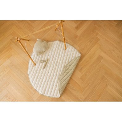 Zelená krémová detská hracia podložka Bamboo Leaf – Lorena Canals