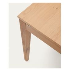 Rozkladací jedálenský stôl s prídavnou doskou v dekore duba 80x120 cm Yain – Kave Home