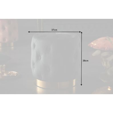 Taburetka moderná baroková 35cm čierne zlato