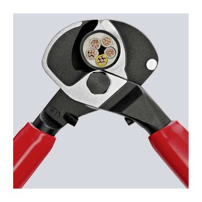 Káblové nožnice 500 mm, VDE 1000 V. KNIPEX 95 17 500 - chrómovanie, VDE izolácia ponorením