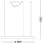 Ideal Lux - LED Luster na lanku ORACLE SLIM LED/55W/230V 4000K pr. 90 cm biela