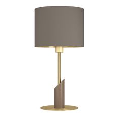 Eglo 390337 - Stolná lampa SANTANDRIA 1xE27/40W/230V hnedá/zlatá
