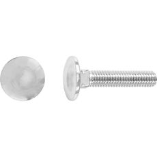 LUX Vratová skrutka M6 x 60 mm, čiastočný závit, pozinkovaná - predaj na váhu