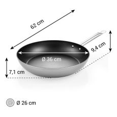 Hliníková panvica s nepriľnavým povrchom ø 36 cm GrandChef+ – Tescoma