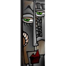 Wallity Obraz na plátne Cubism portrait PC069 30x80 cm