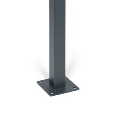 Stĺpik pre plotové panely s pätkou, 1277 mm, koncový
