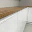 Rohová univerzálna kuchynská linka 320x200, biela vysoký lesk HG/biela FLOT
