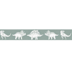 Marburg Umývateľná bordúra DINOSAURI na stenu do detskej izby Zvoľte farbu: Tmavo zelená