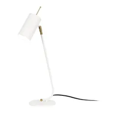 Biela stolnová lampa s kovovým tienidlom (výška 55 cm) Sivani – Opviq lights