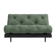 Zelená rozkladacia pohovka 140 cm Roots Black Night – Karup Design