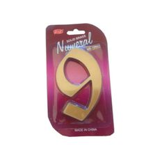 Číslo fasádne " 9 " bronz 125mm Bronz