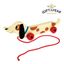 Drevený ťahací jazvečík Rex London Charlie The Sausage Dog, dĺžka 31,5 cm
