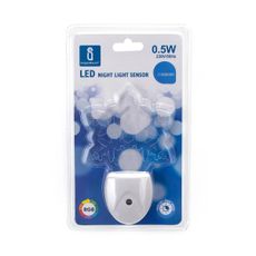 Aigostar - LED RGB Nočné svetlo so senzorom súmraku LED/0,5W/230V vločka