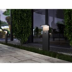 LED Vonkajšia lampa so senzorom NATURA LED/12W/230V 4000K IP54 hnedá/antracit