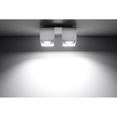 Sollux SL.0065 - Bodové svietidlo QUAD 2 2xGU10/40W/230V biela