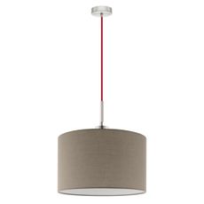 Eglo - LED  Luster na lanku TUNJA 1xE27/60W/230V taupe