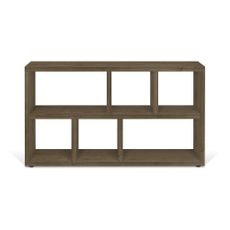 Hnedá knižnica v dekore orecha 150x83 cm Berlin – TemaHome