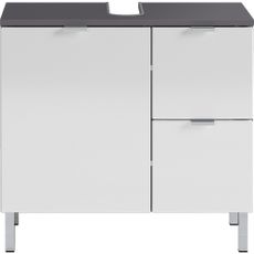 Bielo-sivá skrinka pod umývadlo Germania Mauresa, šírka 60 cm