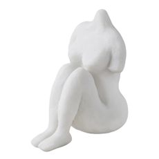 Soška z polyresínu (výška 14 cm) Sitting Woman – Mette Ditmer Denmark