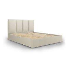 Béžová dvojlôžková posteľ Mazzini Beds Juniper, 180 x 200 cm