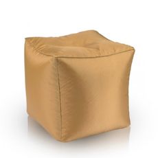 Sedací vak taburetka Cube L gold nepremokavý TiaHome