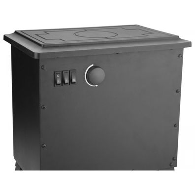 Krb elektrický s plápolajúcim ohňom LED a kúrením, 1800W