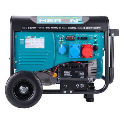 Elektrocentrála benzínová a plynová (LPG/NG) 17HP/8,2kW/10,2kVA (400V), 6,5kW (230V), elektrický štart, diaľkové ovládanie