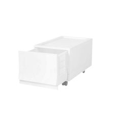 Modulárny úložný box Wave Junior Snow s kolieskami 43,4 x 27,2 x 22 cm, úzky - 1 zásuvka - kolieska