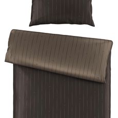 Dieter Knoll OBOJSTRANNÁ POSTEĽNÁ BIELIZEŇ, satén, hnedá, 140/200 cm