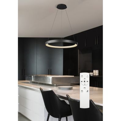 Top Light-LED St. luster na lanku ORBIT LED/40W/230V 3000-6500K pr.50 cm čierna+DO