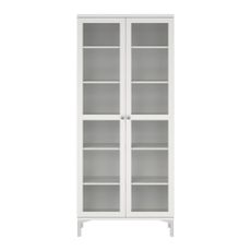Biela vitrína 89x203 cm Roma – Tvilum