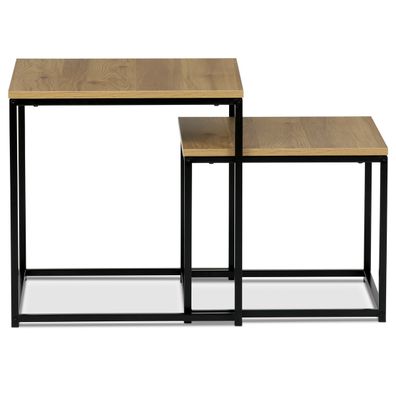 Súprava odkladacích stolíkov, divoký dub, 2 ks