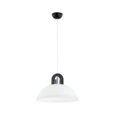 Luster na lanku MIGOT 1xE27/15W/230V čierna/chróm