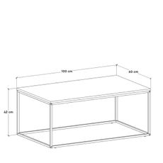 Konferenčný stolík 42x100 cm hnedá