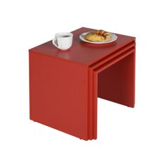 Odkladací stolík SHP Red, 3 ks