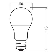 LED Antibakteriálna žiarovka  A60 E27/8,5W/230V 6500K - Osram