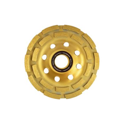 Kotúč diamantový hrnčekový brúsny dvojradový GEKO, 125x5x22,23mm