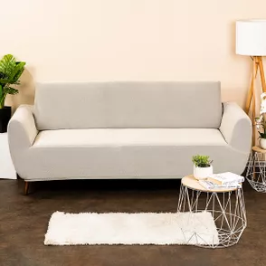 4home Multielastický poťah na sedaciu súpravu Comfort smotanová, 180 - 220 cm