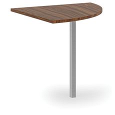 Rohová prístavba pre kancelárske pracovné stoly PRIMO, 800 mm, orech