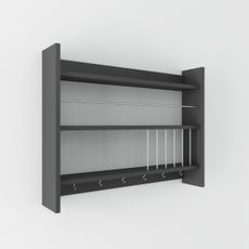 Kuchynská polica Kolin Anthracite