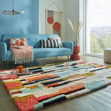 Ručne tkaný vlnený koberec 160x230 cm Zagora Geo Shaggy – Flair Rugs