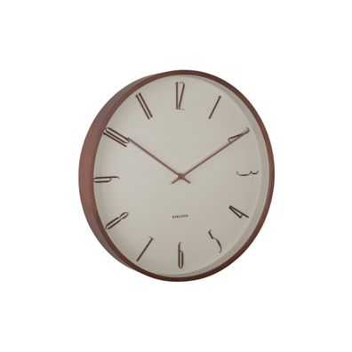 Karlsson 6014WG dizajnové nástenné hodiny béžová,pr.  40 cm