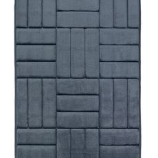 BO-MA koberce Protišmyková kúpeľňová predložka 3D 667 dark grey - 50x40 cm
