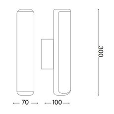 Ideal Lux - LED Vonkajšie nás. svietidlo ETERE LED/9,5W/230V 4000K IP44 antracit
